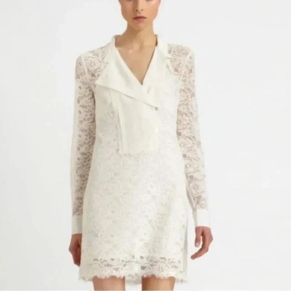 BCBGMAXAZRIA LUNAH LACE TUNIC  DRESS  SIZE S - Picture 1 of 8